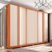 Guarda-Roupa Casal Imperial Ripado 6 Portas 4 Gavetas Freijó e Off White