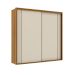 Guarda-Roupa Casal Imperium 100% MDF 2 Portas 6 Gavetas Freijó e Off White