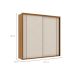 Guarda-Roupa Casal Imperium 100% MDF 2 Portas 6 Gavetas Freijó e Off White
