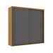 Guarda-Roupa Casal Imperium 100% MDF 2 Portas 6 Gavetas Freijó e Titânio