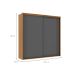Guarda-Roupa Casal Imperium 100% MDF 2 Portas 6 Gavetas Freijó e Titânio