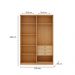 Guarda-Roupa Casal Infinity 4 Portas 3 Gavetas Savana