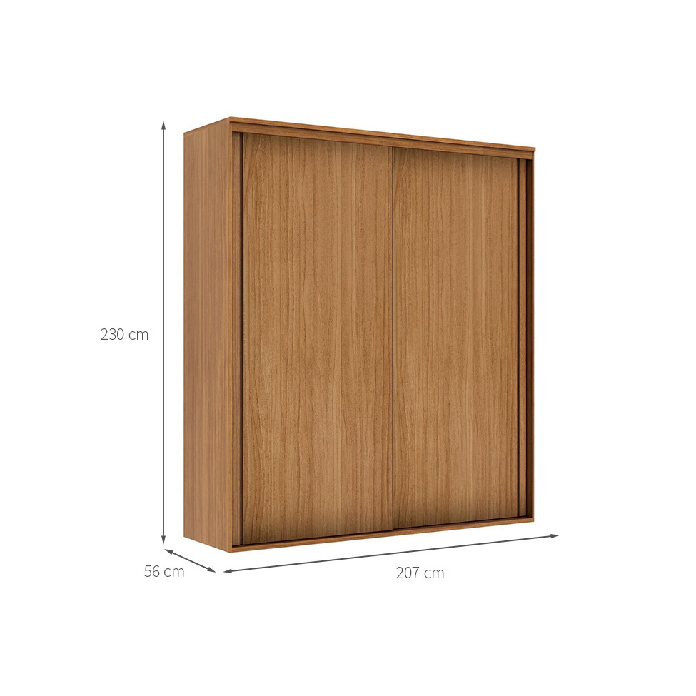 Guarda-Roupa Casal Inovatto 100% MDF 2 Portas 6 Gavetas Freijó