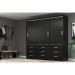 Guarda-Roupa Casal Isabela 3 PT 9 GV Preto