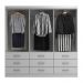 Guarda-Roupa Casal Isabela 3 Portas 9 Gavetas Branco