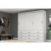 Guarda-Roupa Casal Isabela 3 Portas 9 Gavetas Branco