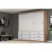 Guarda-Roupa Casal Isabela 3 Portas 9 Gavetas Off White
