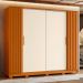 Guarda-Roupa Casal Jacarandá Flex 4 Portas 4 Gavetas Cinamomo e Off White