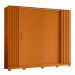 Guarda-Roupa Casal Jacarandá Flex 4 Portas 4 Gavetas Cinamomo e Off White