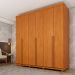 Guarda-Roupa Casal Joinville com Pés 6 Portas 4 Gavetas Cinamomo