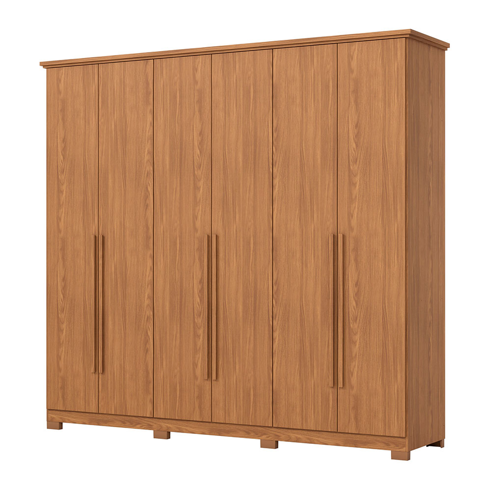 Guarda-Roupa Casal Leblon 6 Portas 6 Gavetas Nature