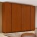 Guarda-Roupa Casal Leeder com Pés 6 Portas 6 Gavetas Frassino