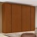 Guarda-Roupa Casal Leeder sem Pés 6 Portas 6 Gavetas Frassino