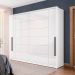 Guarda-Roupa Casal Lisboa 2 Portas 2 Gavetas Branco