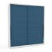 Guarda-Roupa Casal Lisboa 2 Portas 2 Gavetas Branco e Azul