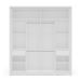 Guarda-Roupa Casal Lisboa 2 Portas 2 Gavetas Branco e Azul