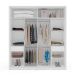 Guarda-Roupa Casal Lisboa 2 Portas 2 Gavetas Branco e Creme