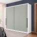 Guarda-Roupa Casal Lisboa 2 Portas 2 Gavetas Branco e Verde