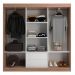 Guarda-Roupa Casal Lisboa 3 Portas 2 Gavetas Branco e Demolição