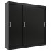 Guarda-Roupa Casal Lisboa 3 Portas 2 Gavetas Preto