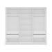 Guarda-Roupa Casal Lisboa 3 Portas 4 Gavetas Branco