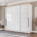 Guarda-Roupa Casal Lisboa 3 Portas 4 Gavetas Branco