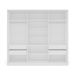 Guarda-Roupa Casal Lisboa 3 Portas 4 Gavetas Branco e Creme