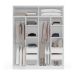 Guarda-Roupa Casal Lisboa 4 Portas 4 Gavetas Branco e Verde
