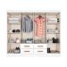 Guarda-Roupa Casal Lite 8 Portas 4 Gavetas Branco