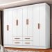 Guarda-Roupa Casal Lite 8 Portas 4 Gavetas Branco