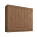 Guarda-Roupa Casal Lite 8 Portas 4 Gavetas Carvalho