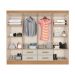 Guarda-Roupa Casal Lite 8 Portas 4 Gavetas Off White e Nature