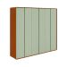 Guarda-Roupa Casal Loop 100% MDF 6 Portas 6 Gavetas Frassino e Sálvia
