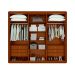 Guarda-Roupa Casal Loop 100% MDF 6 Portas 6 Gavetas Frassino e Sálvia