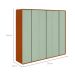 Guarda-Roupa Casal Loop 100% MDF 6 Portas 6 Gavetas Frassino e Sálvia
