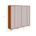 Guarda-Roupa Casal Loop com Pés 6 PT 6 GV Frassino e Off White