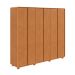 Guarda-Roupa Casal Loop com Pés 6 Portas 6 Gavetas Amêndoa