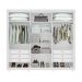 Guarda-Roupa Casal Loop com Pés 6 Portas 6 Gavetas Branco