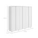 Guarda-Roupa Casal Loop com Pés 6 Portas 6 Gavetas Branco