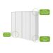 Guarda-Roupa Casal Loop com Pés 6 Portas 6 Gavetas Branco