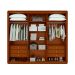Guarda-Roupa Casal Loop com Pés 6 Portas 6 Gavetas Frassino e Sálvia