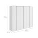 Guarda-Roupa Casal Loop sem Pés 6 Portas 6 Gavetas Branco