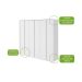 Guarda-Roupa Casal Loop sem Pés 6 Portas 6 Gavetas Branco