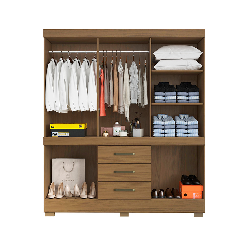 Guarda-Roupa Casal Mônaco 10 Portas 3 Gavetas Atacama