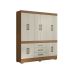 Guarda-Roupa Casal Mônaco 10 Portas 3 Gavetas Atacama e Areia
