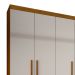 Guarda-Roupa Casal Maceio 6 Portas Imbuia e Off White