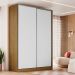 Guarda-Roupa Casal Madê 2 Portas 3 Gavetas Freijó e Branco