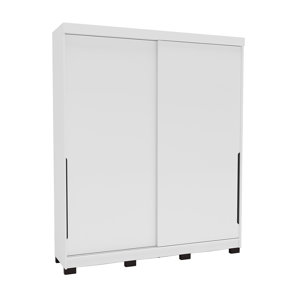 Guarda-Roupa Casal Madrid 2 Portas 2 Gavetas Branco