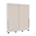 Guarda-Roupa Casal Madrid 2 Portas 2 Gavetas Branco e Creme