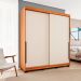 Guarda-Roupa Casal Madrid 2 Portas 2 Gavetas Freijó e Creme
